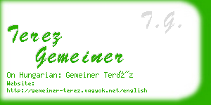 terez gemeiner business card